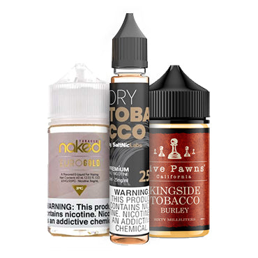 TOBACCO FLAVORS E-LIQUIDS