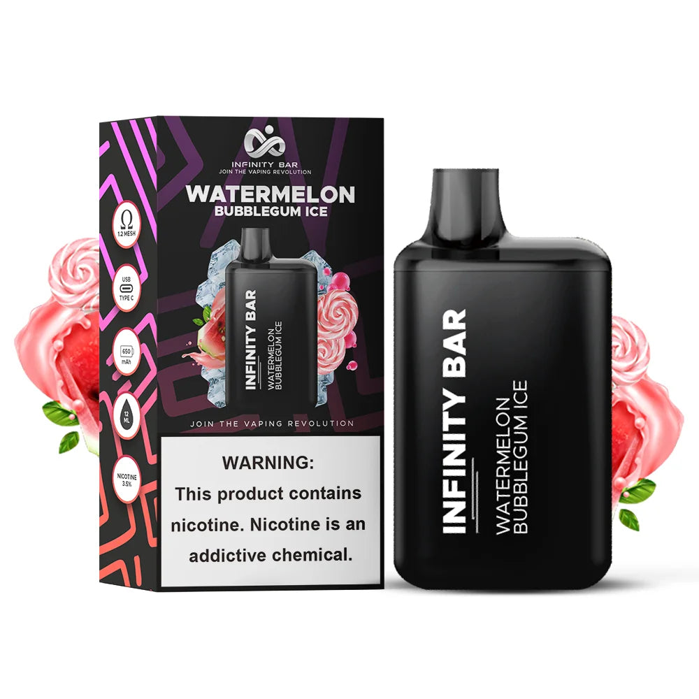 Infinity Disposable Vape Watermelon Bubblegum Ice – Elite Cigs & Vaporizers
