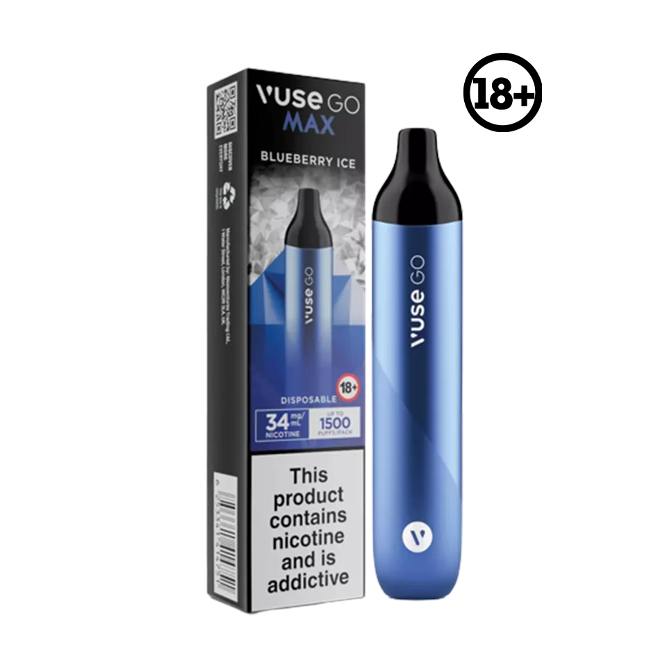 Vuse GO Max Disposable Blueberry Ice 34mg 1500 Puff – Elite Cigs &  Vaporizers
