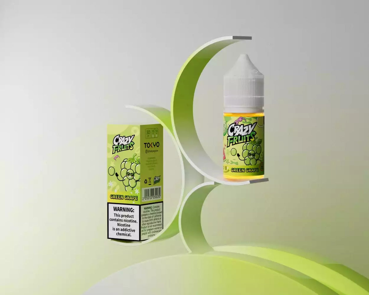 TOKYO SALTNIC CRAZY FRUITS GREEN GRAPE 30ML  Elite Cigs & Vaporizers