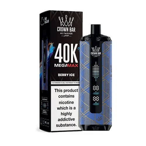 Al Fakher Crown Bar Mega Max Berry Ice 40000 Puffs Elite Cigs & Vaporizers Al Fakher Crown Bar Mega Max Berry Ice 40000 Puffs Elite Cigs & Vaporizers