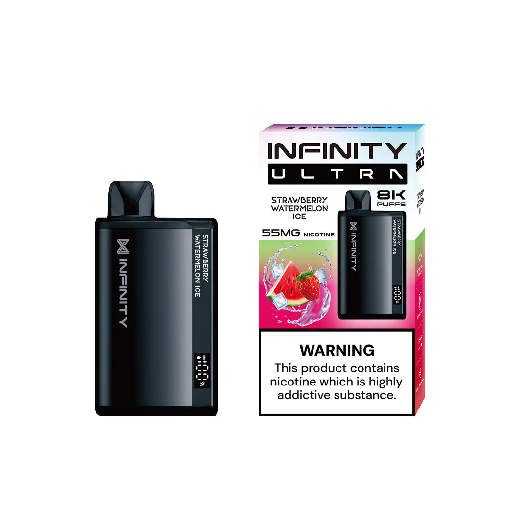 Infinity Disposable Vape Strawberry Watermelon Ice 8000 Puff 55MG – Elite  Cigs & Vaporizers