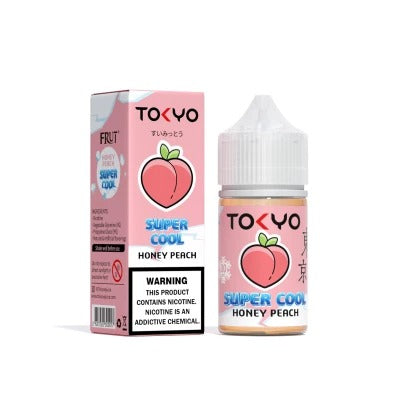 TOKYO SALTNIC SUPER COOL HONEY PEACH 30ML  Elite Cigs & Vaporizers