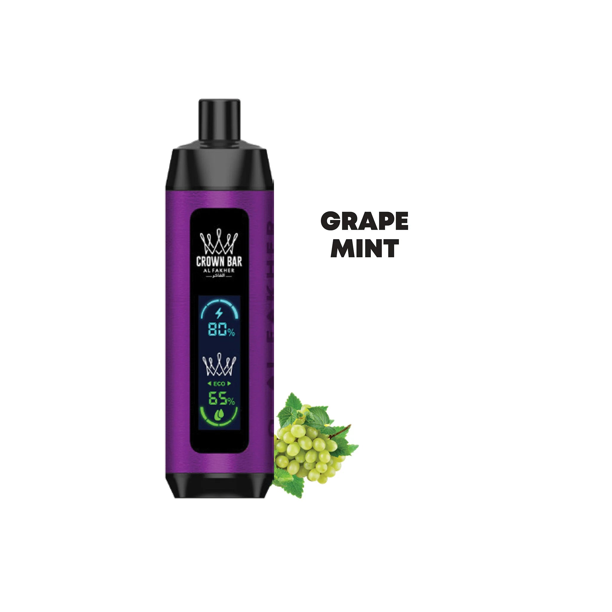 AL FAKHER CROWN BAR DISPOSABLE GRAPE MINT 8000 PUFFS Elite Cigs & Vaporizers AL FAKHER CROWN BAR DISPOSABLE GRAPE MINT 8000 PUFFS Elite Cigs & Vaporizers