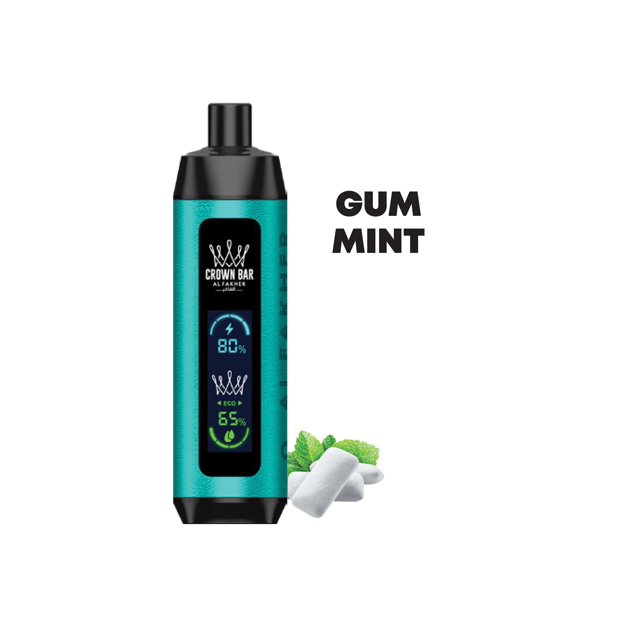 AL FAKHER CROWN BAR DISPOSABLE GUM MINT 8000 PUFFS Elite Cigs & Vaporizers AL FAKHER CROWN BAR DISPOSABLE GUM MINT 8000 PUFFS Elite Cigs & Vaporizers