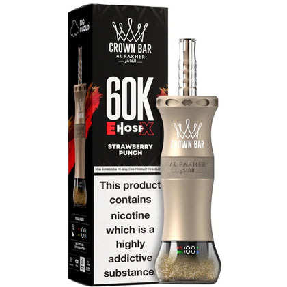 AL FAKHER E-HOSE X STRAWBERRY PUNCH ICE 60000 PUFFS