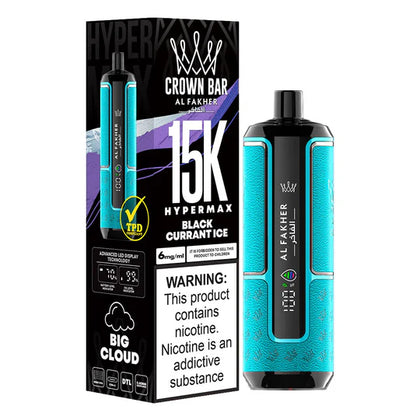 AL FAKHER CROWN BAR DISPOSABLE BLACKCURRANT ICE 15000 PUFFS