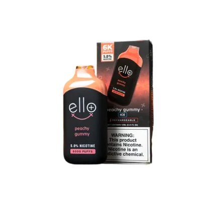 BLVK Ello Disposable Peachy Gummy Ice