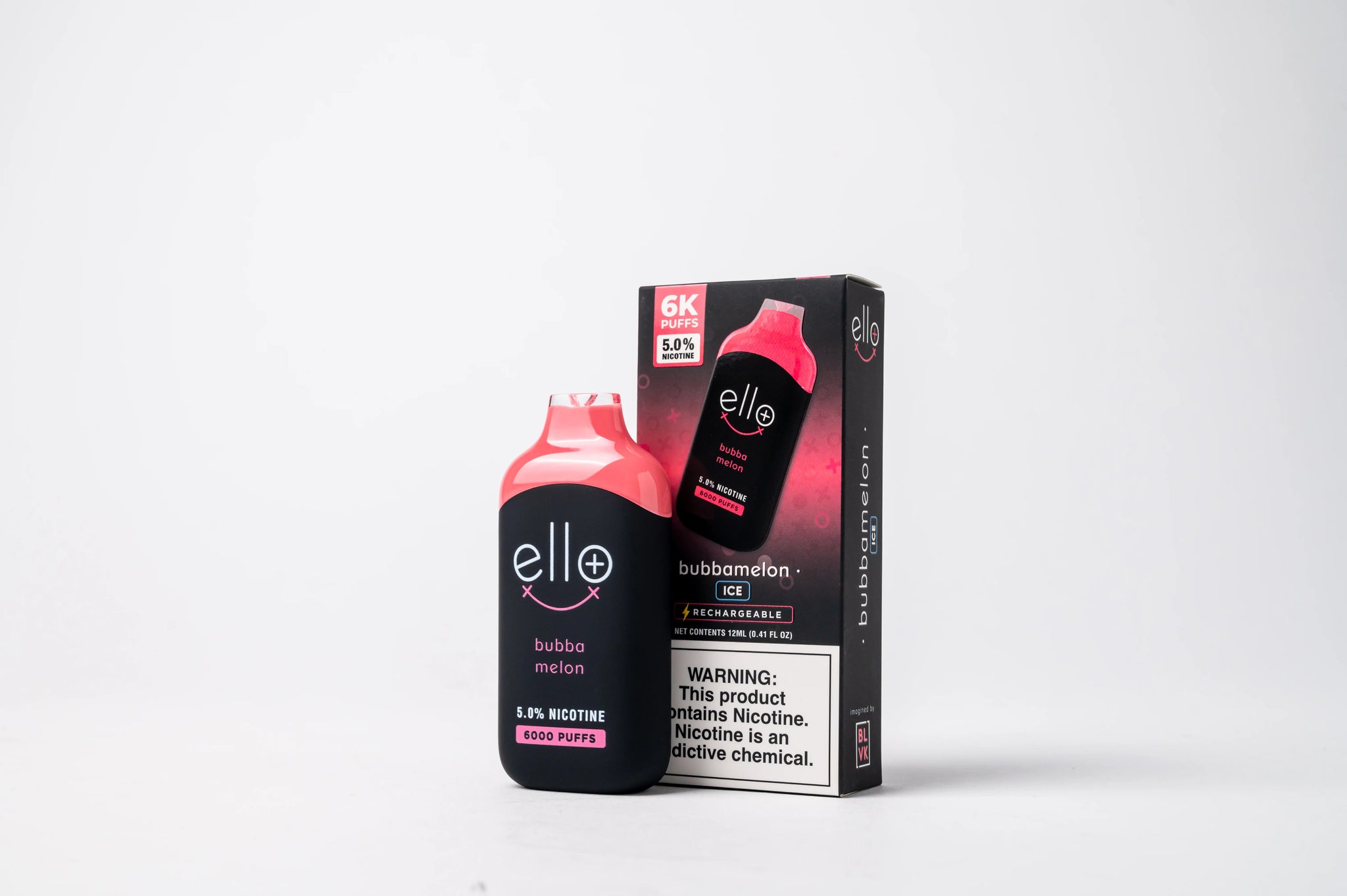 BLVK Ello Disposable Bubbamelon Ice – Elite Cigs & Vaporizers
