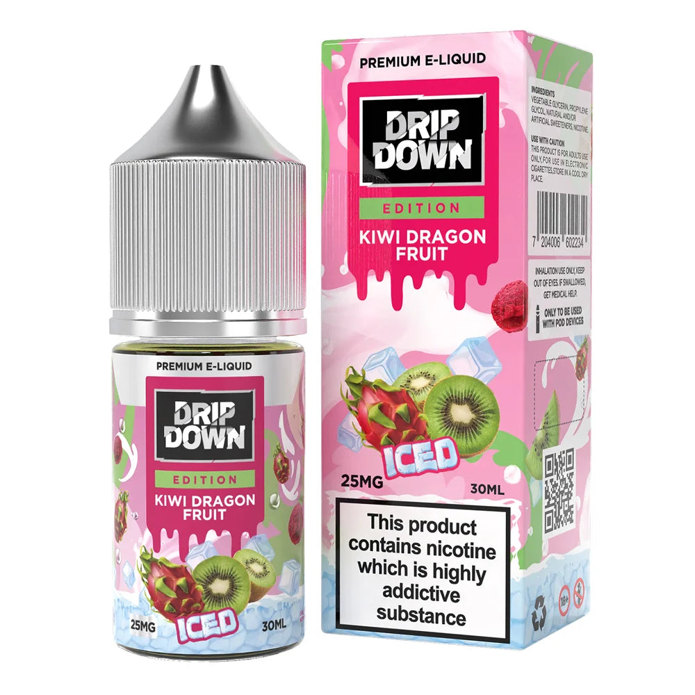Drip Down Kiwi Dragon Fruit Iced 25mg 30ML