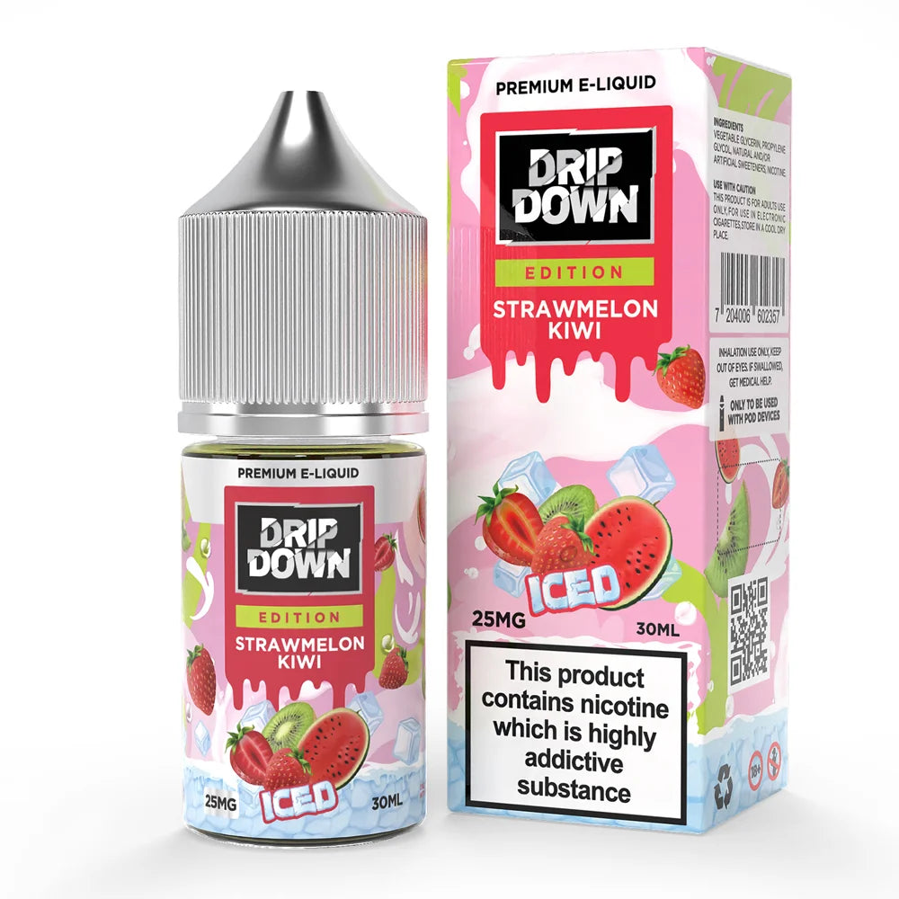 Drip Down Edition Strawmelon Kiwi Iced 30ml  Elite Cigs & Vaporizers