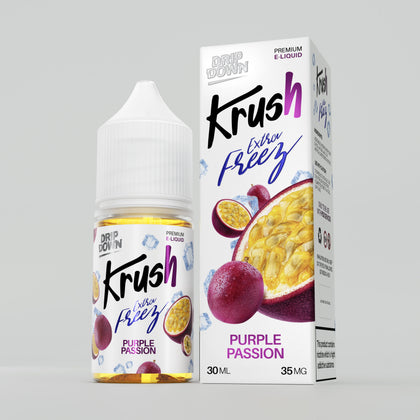 DRIP DOWN KRUSH TRIPPLE EXTRA FREEZE PURPLE PASSION ICE  SALTNIC 30ML