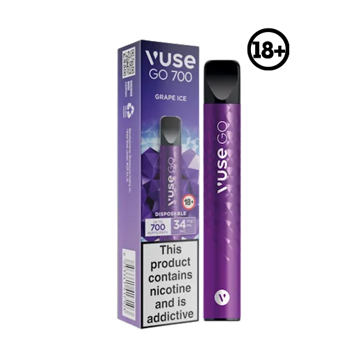 Vuse GO Disposable Grape Ice 34mg 700 puffs Elite Cigs & Vaporizers Vuse GO Disposable Grape Ice 34mg 700 puffs Elite Cigs & Vaporizers