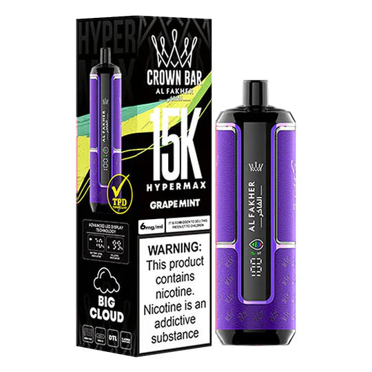 crown bar vape 15000 puffs AL FAKHER CROWN BAR DISPOSABLE GRAPE MINT 15000 PUFFS – Elite Cigs &  Vaporizers
