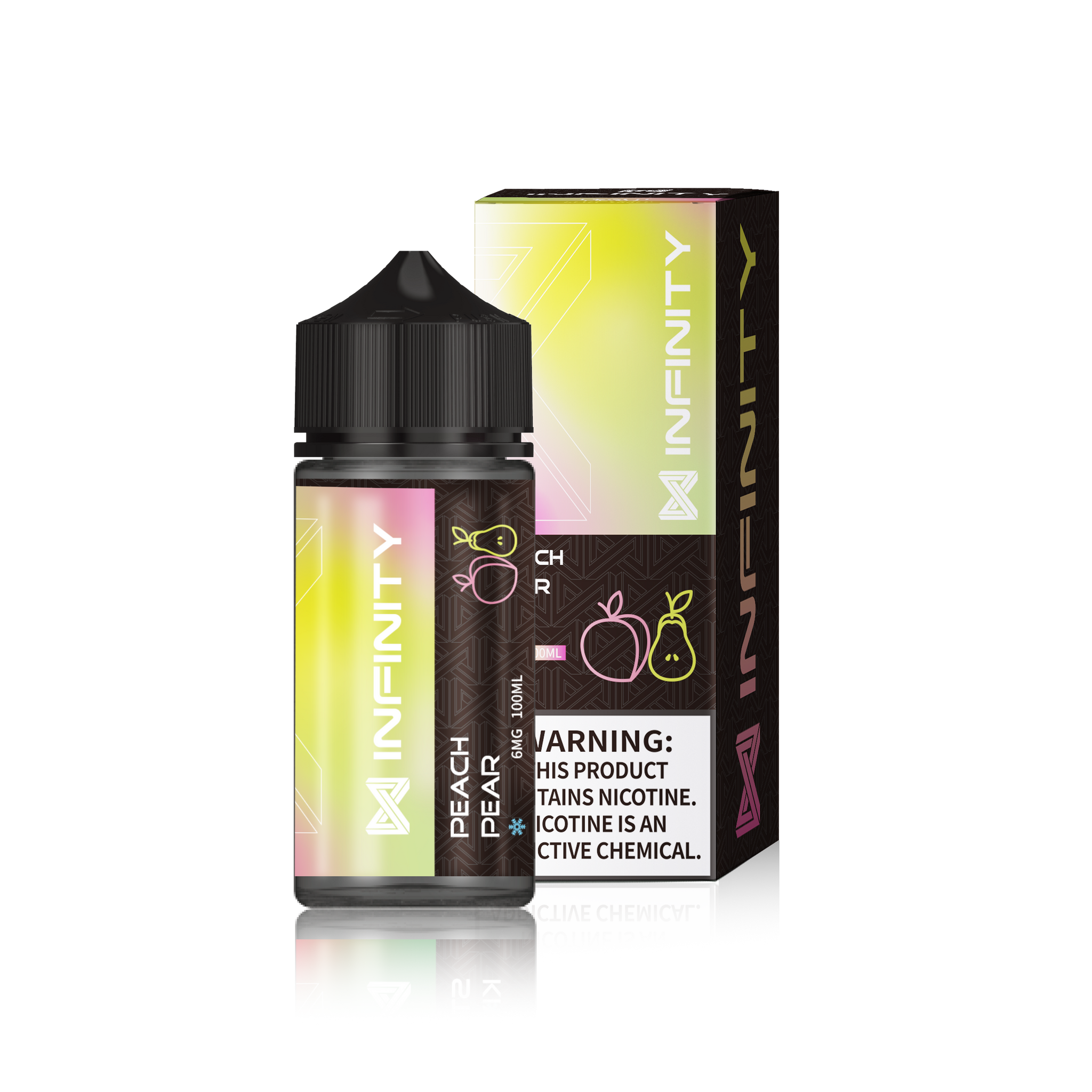Infinity Peach Pear Ice Free Base 100ml Elite Cigs & Vaporizers Infinity Peach Pear Ice Free Base 100ml Elite Cigs & Vaporizers