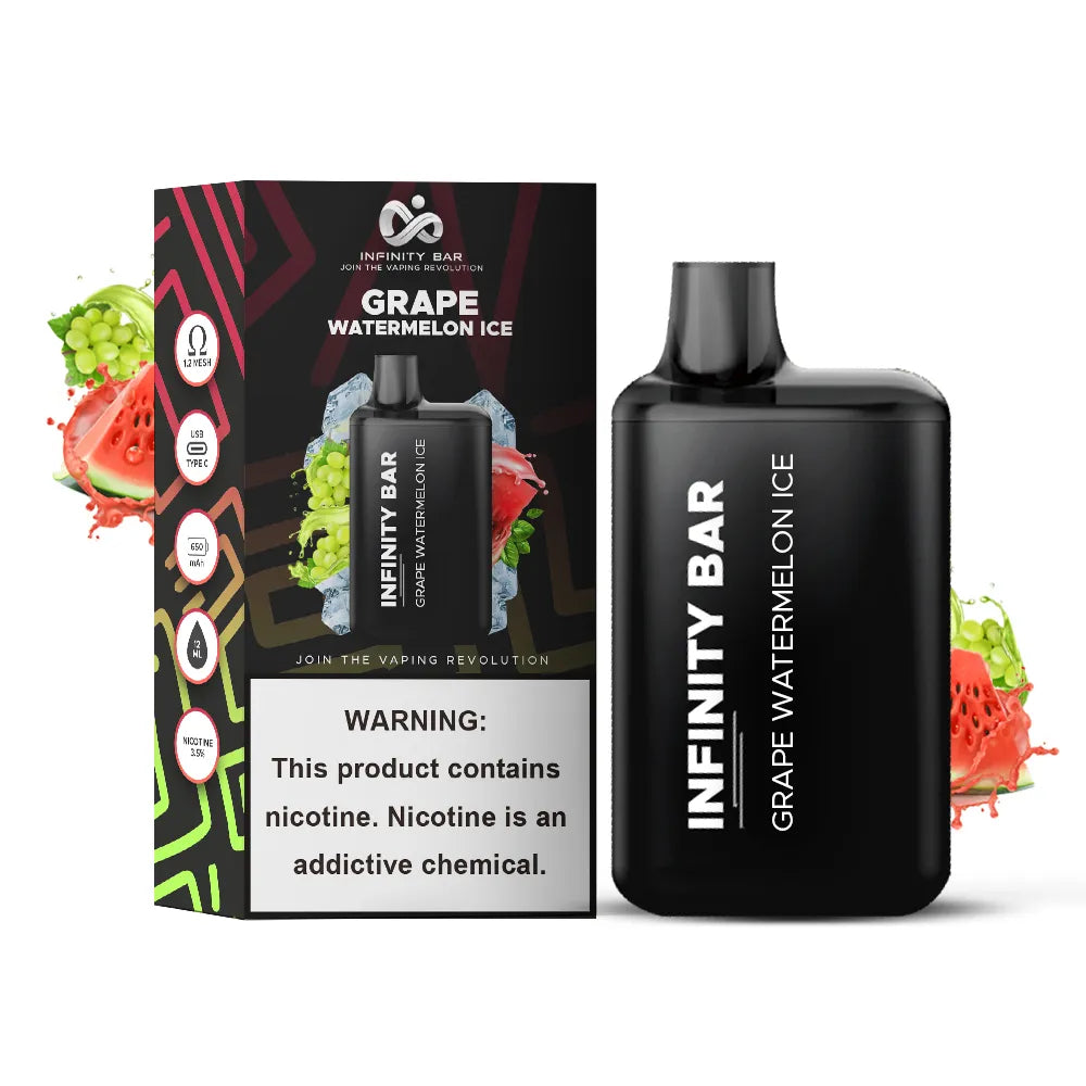 Infinity Disposable Vape Grape Watermelon Ice Elite Cigs & Vaporizers Infinity Disposable Vape Grape Watermelon Ice Elite Cigs & Vaporizers