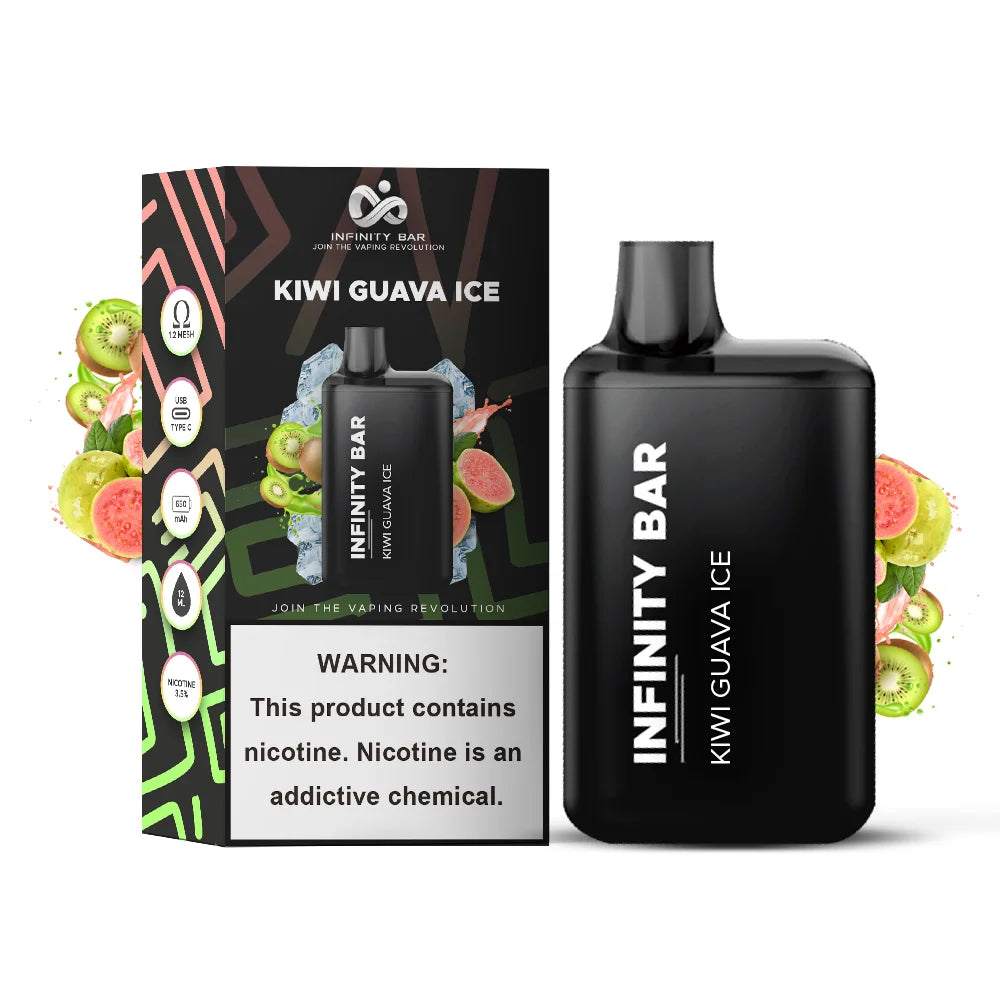 Infinity Disposable Vape Kiwi Guava Ice Elite Cigs & Vaporizers Infinity Disposable Vape Kiwi Guava Ice Elite Cigs & Vaporizers