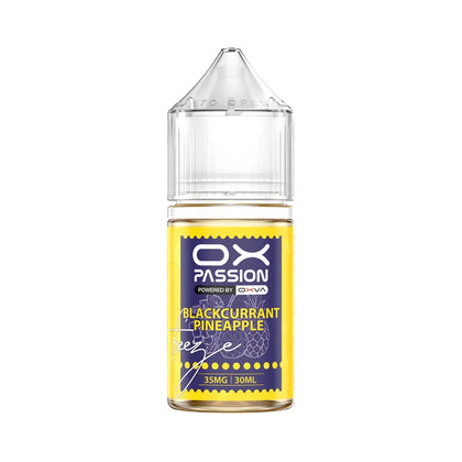 OXVA OX PASSION BLACKCURRANT PINEAPPLE FREEZE ICE SALTNIC 30ML