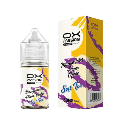 OXVA OX PASSION SOFT MANGASTEEN PLUM APPLE ICE  SALTNIC 30ML
