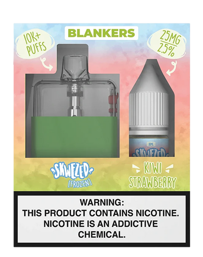 SKWEZED FROZEN BLANKERS KIBERRY KIWI STRAWBERRY 10K PUFFS 25MG