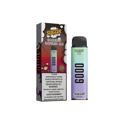 SLUGGER DISPOSABLE BLACKBERRY RASBERRY ICAI ICE 6000 PUFF 20MG