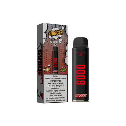 SLUGGER DISPOSABLE WATERMELON ICE 6000 PUFF 50MG