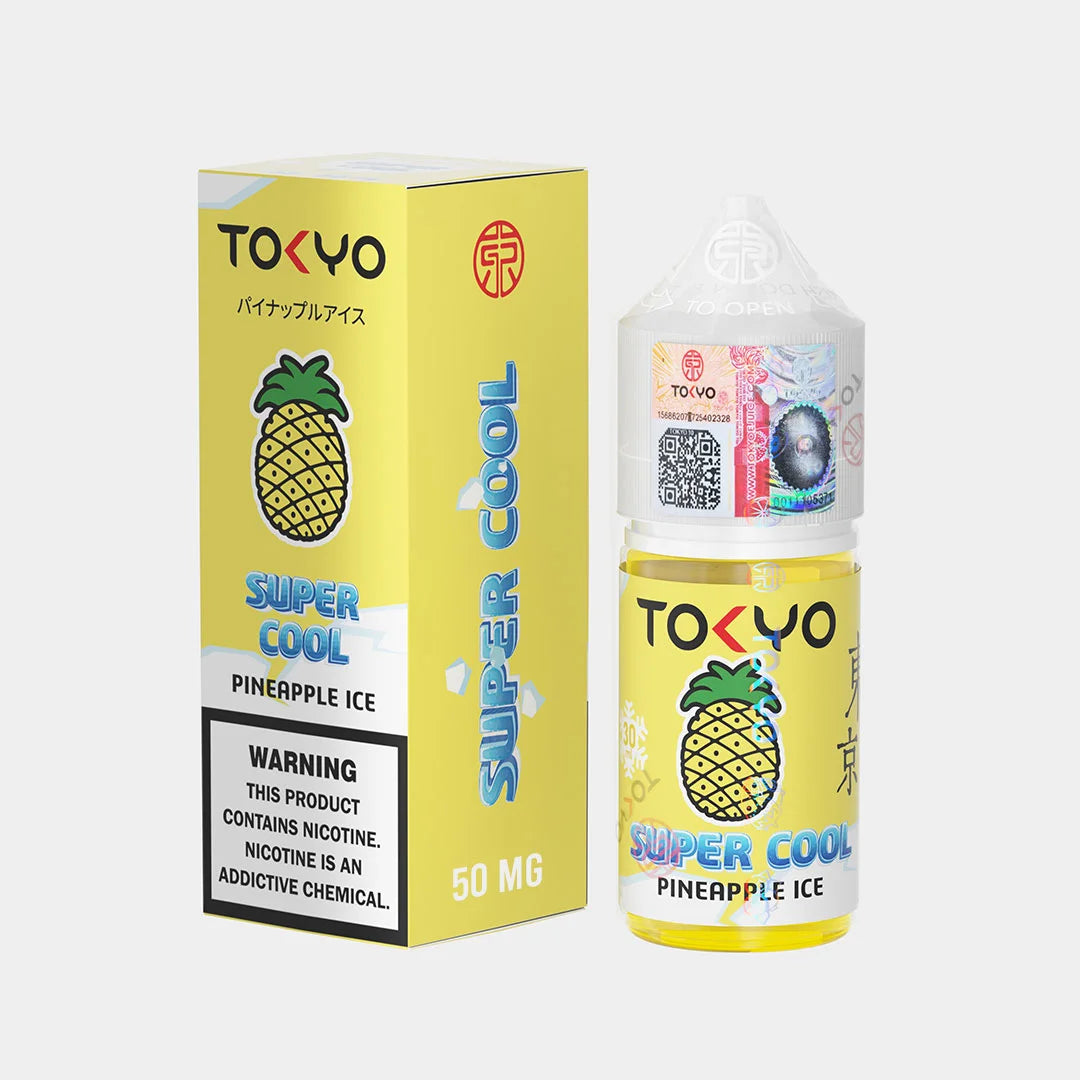 Tokyo Saltnic Super Cool Pineapple Ice 30ml Elite Cigs & Vaporizers Tokyo Saltnic Super Cool Pineapple Ice 30ml Elite Cigs & Vaporizers