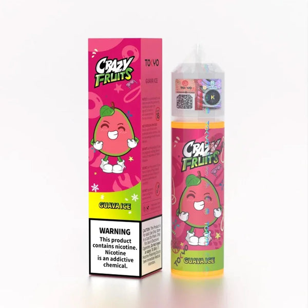 Tokyo Crazy Fruit Guava Ice Free Base 60ml  Elite Cigs & Vaporizers