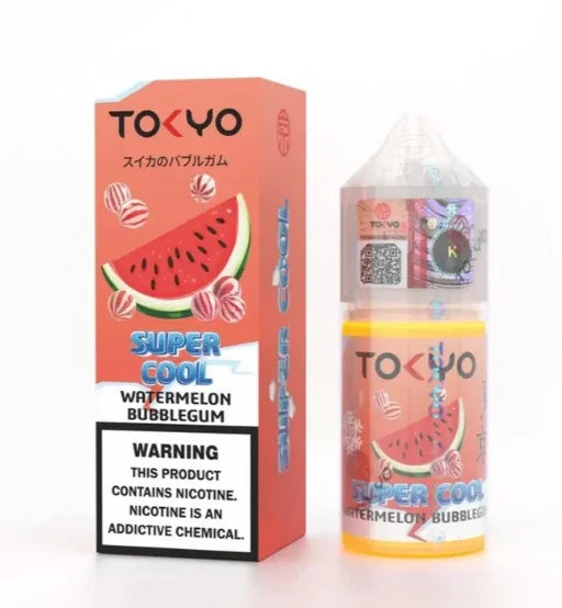 TOKYO SUPER COOL WATERMELON BUBBLEGUM ICE SALTNIC 30ML