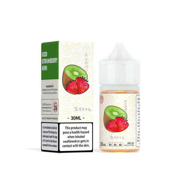 Tokyo Saltnic Iced Strawberry Kiwi 30ML  Elite Cigs & Vaporizers