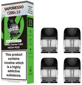 Vaporesso Xros Corex 2.0 Replacement Pods For Sale Vaporesso | XROS Series COREX 2.0 Replacement Pods | Pack Of 4 | 0.6 Ohm Australia 4ml Pod Vaporesso Xros Corex 2.0 Replacement Pods For Sale Vaporesso | XROS Series COREX 2.0 Replacement Pods | Pack Of 4 | 0.6 Ohm Australia 4ml Pod