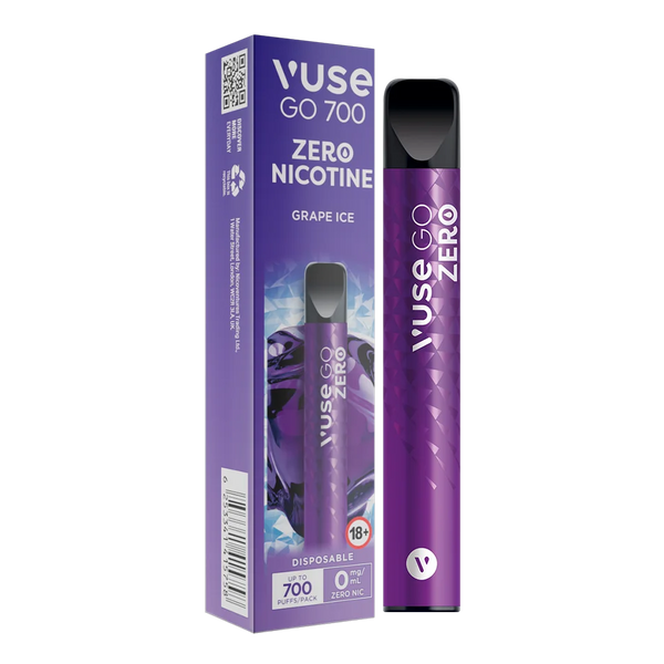 VUSE GO 700 Disposable Grape Ice 0MG 700 Puff Elite Cigs & Vaporizers VUSE GO 700 Disposable Grape Ice 0MG 700 Puff Elite Cigs & Vaporizers