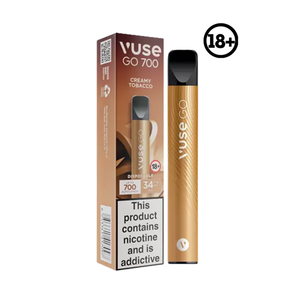 Vuse GO Disposable Creamy Tobacco 34mg 700 Puff Elite Cigs & Vaporizers Vuse GO Disposable Creamy Tobacco 34mg 700 Puff Elite Cigs & Vaporizers