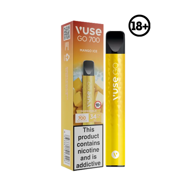 Vuse GO Disposable Mango Ice 34mg 700 Puff – Elite Cigs & Vaporizers