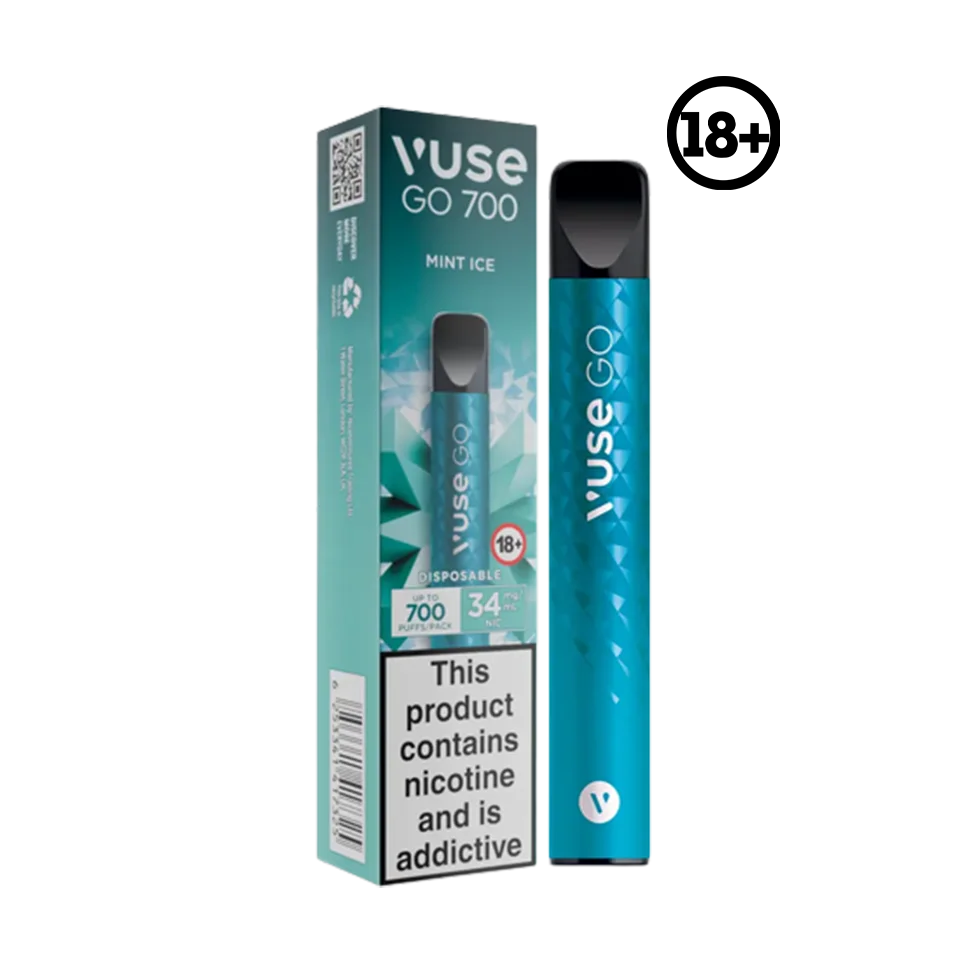 vuse go peppermint ice 700 Vuse Peppermint Ice – Einweg-E-Zigarette mit Pfefferminze main image 0