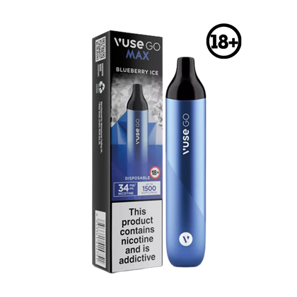 Vuse GO Max Disposable Blueberry Ice 34mg 1500 Puff