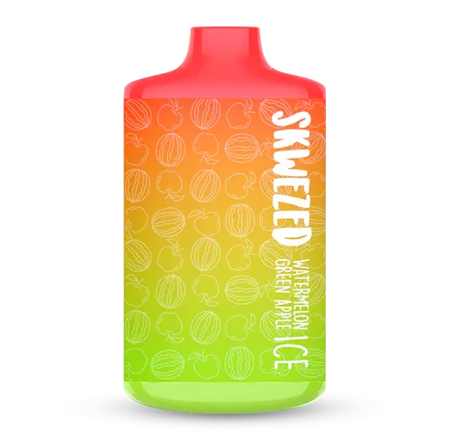 SKWEZED DISPOSABLE WATERMELON GREEN APPLE ICE 5000 PUFF 5%  Elite Cigs &  Vaporizers