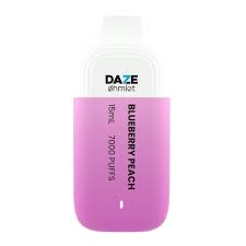 DAZE DISPOSABLE BLUEBERRY PEACH 5% 7000 PUFFS