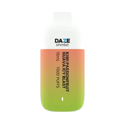 DAZE DISPOSABLE KIWI PASSION FRUIT GUAVA ICY BLAST 5% 7000 PUFFS