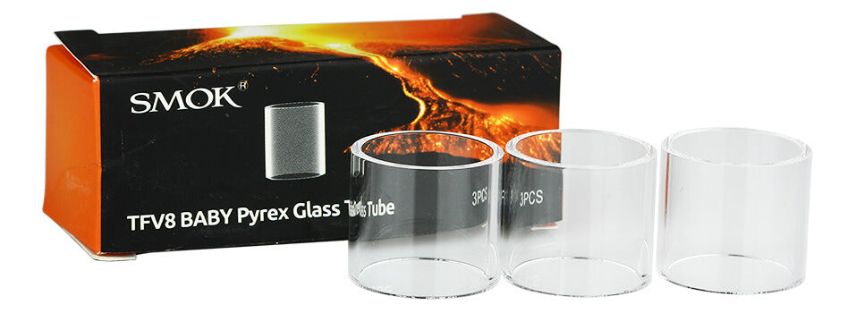 GLASS 1 X SMOK TFV8 BABY PYREX GLASS TUBE 2