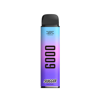 SLUGGER DISPOSABLE BLUERAZZ GRAPE LEMON ICE 6000 PUFF 40MG