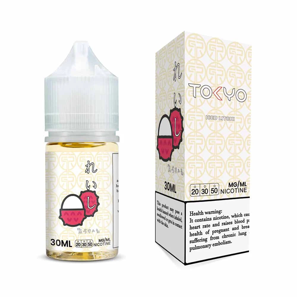 TOKYO SALTNIC ICED LITCHI 30ML  Elite Cigs & Vaporizers