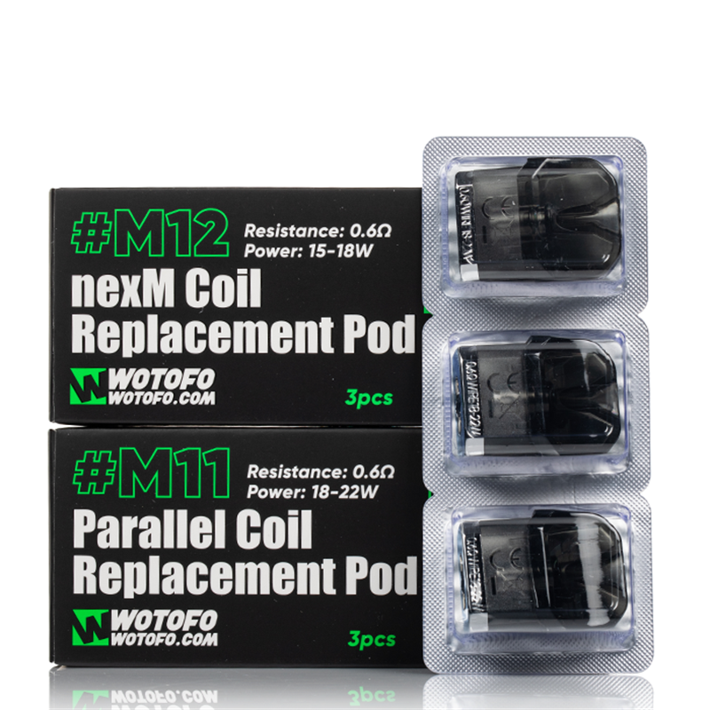 WOTOFO MANIK MINI - M11/ M12 nexM Coil Replacement Pod  Elite Cigs &  Vaporizers